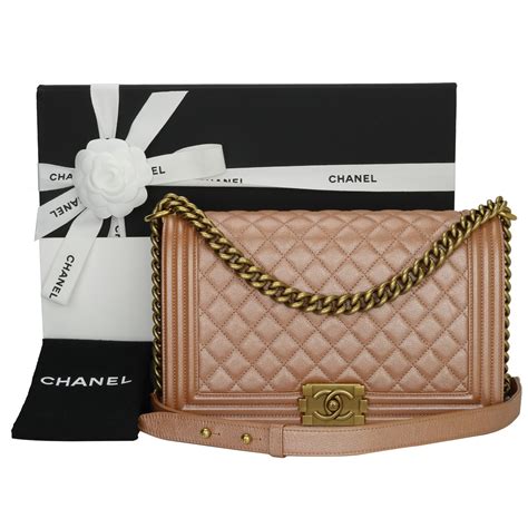 chanel boy iridescent rose gold|Chanel bags for boys.